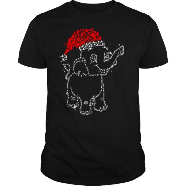 Great Elephant Santa Light Christmas shirt