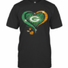 Green Bay Packers Diamond Heart T-Shirt