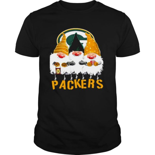 Green Bay Packers Team Gnomes Merry Christmas shirt