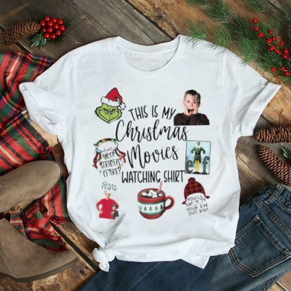 Grinch Elf Kevin Clark This is my Christmas movies watching shirt