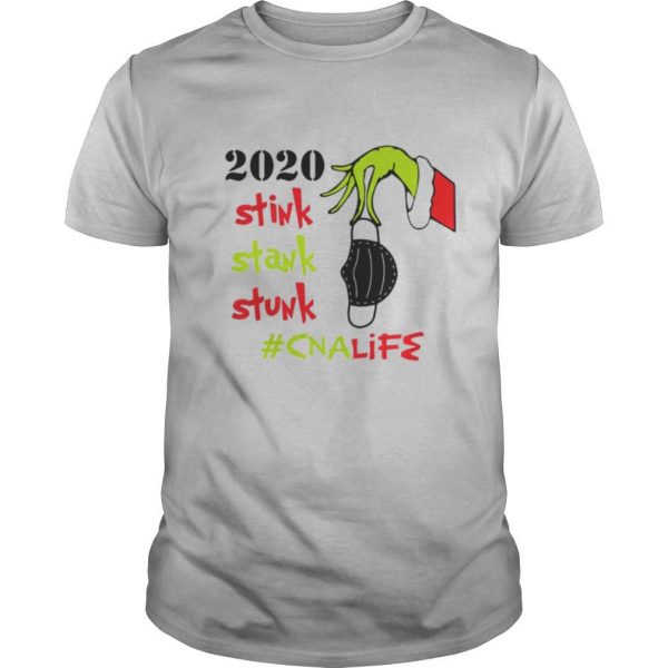 Grinch Hand Face Mask 2020 Stink Stank Stunk CNA Life Christmas shirt