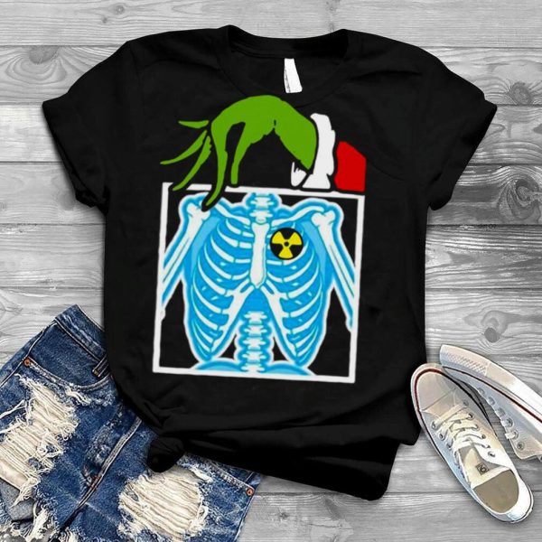 Grinch Holding Radiology X ray Ugly Christmas T shirt