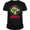 Grinch Santa I Hate People But I Love My Kansas City Chiefs Christmas shirt