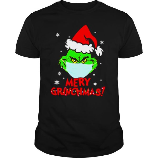 Grinch Wear Mask Covid 19 Merry Christmas shirt