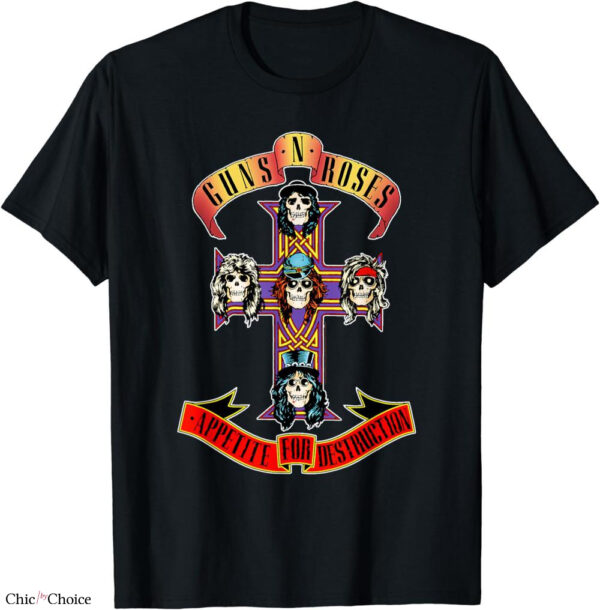 Guns And Roses T-shirt Destruction