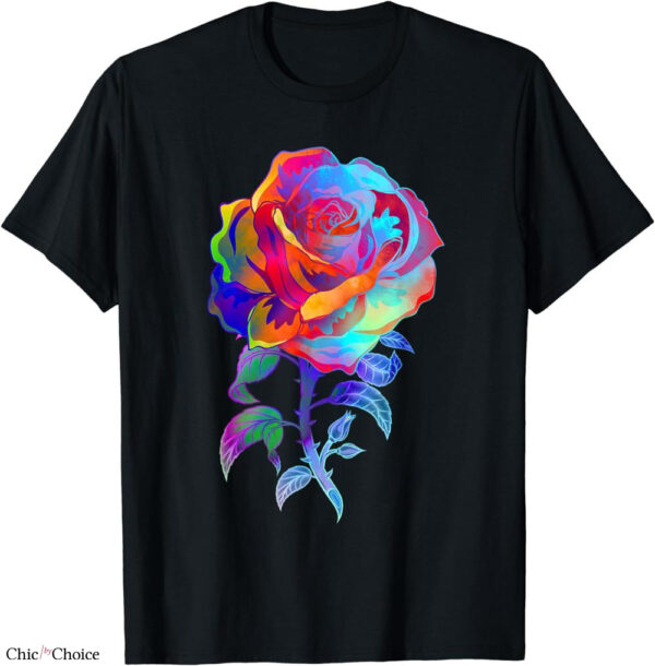 Guns And Roses T-shirt Retro Rose