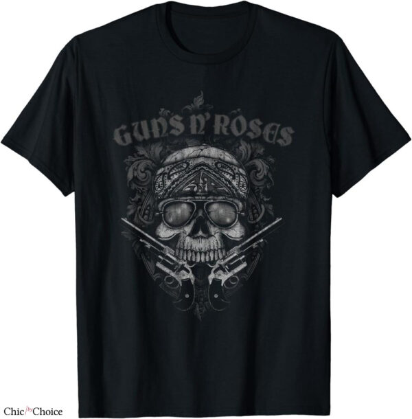 Guns And Roses T-shirt Skull Bandana