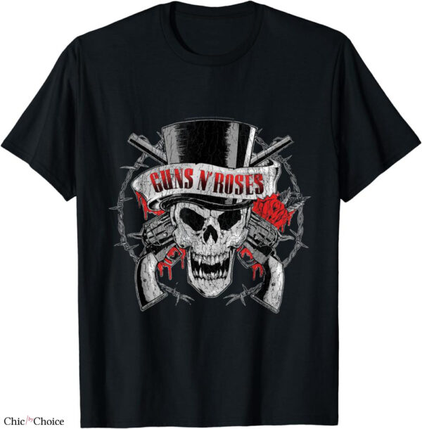 Guns And Roses T-shirt Skull Heads