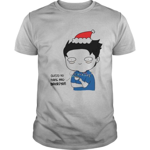 Gusto ko nang mang bakasyon merry christmas shirt