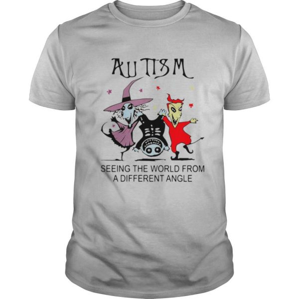 Halloween Autism seeing the world from a different angle shirt