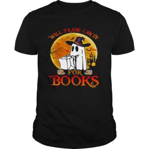 Halloween boos will trade candy for books moon shirt