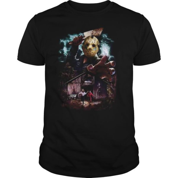 Halloween jason voorhees running from shirt