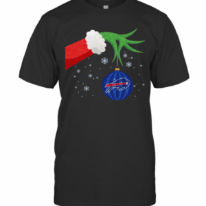 Hand The Grinch Holding Christmas 2020 Ornament Buffalo Bills T-Shirt