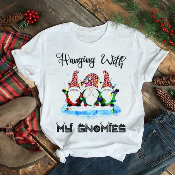 Hanging With My Gnomies Christmas Leopard Christmas 2022 shirt