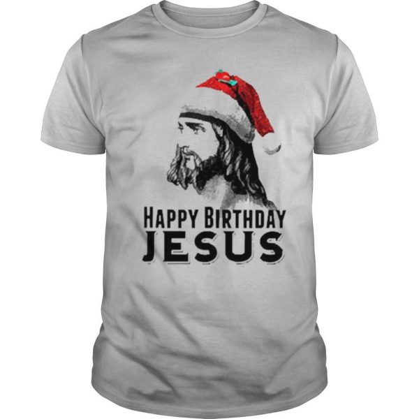 Happy Birthday Jesus Santa Christmas shirt