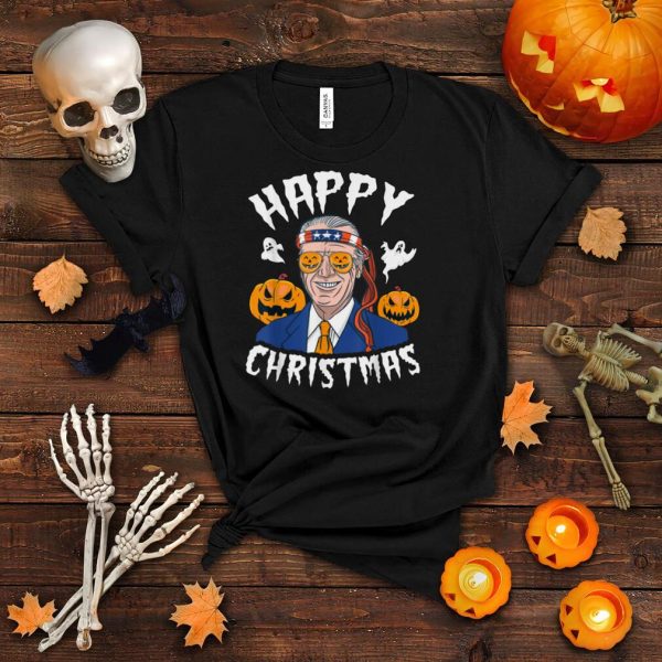 Happy Christmas Pumpkin Halloween Boo Funny Joe Biden T Shirt