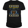 Happy Hanukkah Jew Menorah Jewish Ugly Christmas shirt