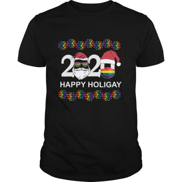 Happy Holigay 2020 Gay Lesbian Transgender Pride LGBT Christmas shirt