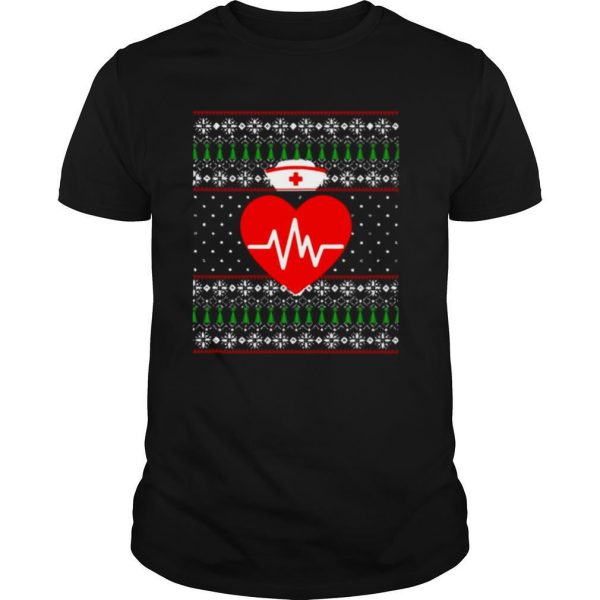 Happy Nurse Ugly Sweater Merry Christmas Nursing Holiday shirt