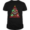 Happy hockey days ice hockey christmas tree christmas shirt