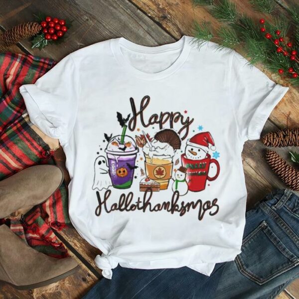 HappyHallothanksmas Halloween & Merry Christmas Thanksgiving Happy Halloween 2022 T Shirt