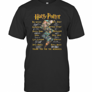 Harry Potter Thank You For The Memories Characters Signatures T-Shirt