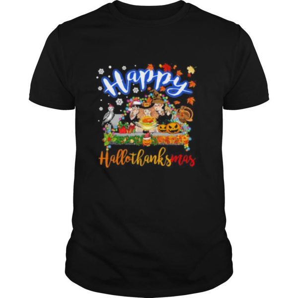 Harry potter happy hallothanksmas halloween thanksgiving christmas shirt