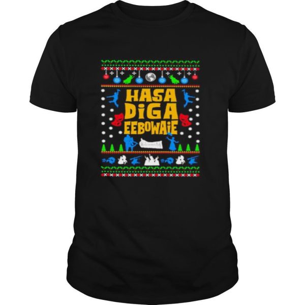 Hasa Diga Eebowai Broadway Ugly Christmas shirt