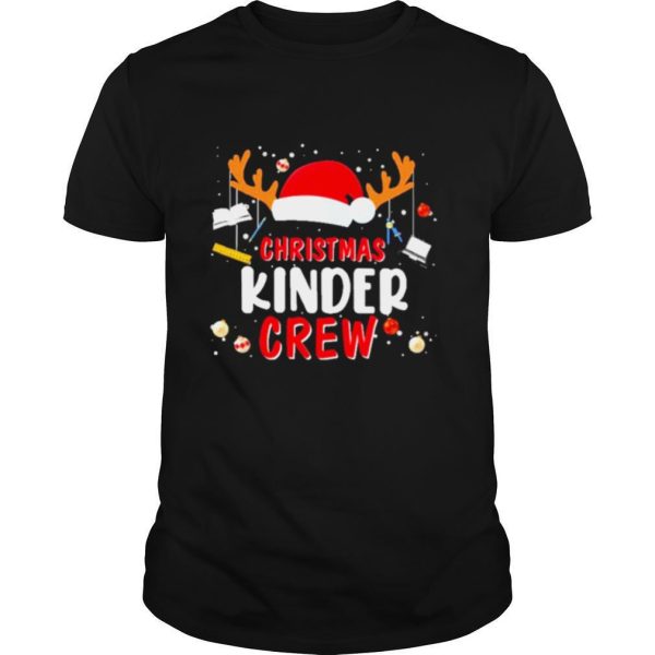 Hat santa christmas kinder crew sweat shirt