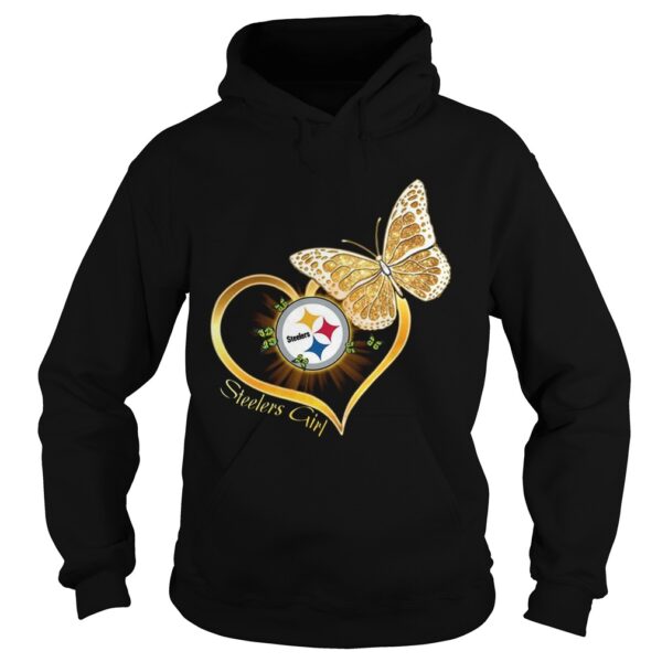 Heart Butterfly And Pittsburgh Steelers Girl shirt