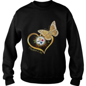 Heart Butterfly And Pittsburgh Steelers Girl shirt 2 Heart Butterfly And Pittsburgh Steelers Girl shirt 3