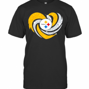Heart Diamonds Pittsburgh Steelers Team Football T-Shirt
