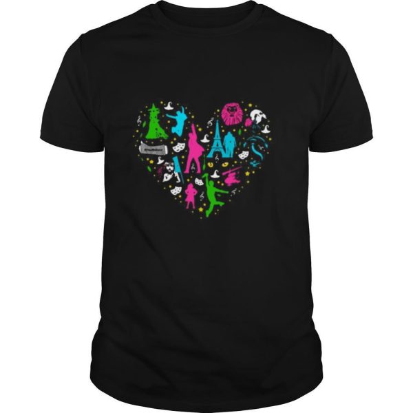 Heart Love Musicals Christmas shirt