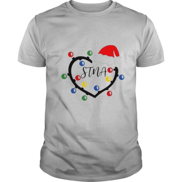 Heart Santa Stna Light Christmas shirt