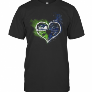 Heart Seattle Seahawks And Vancouver Canucks T-Shirt