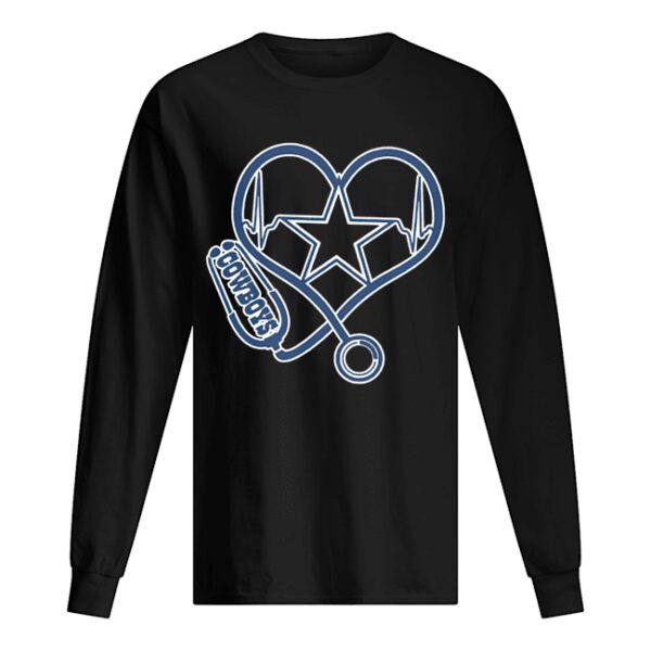 Heartbeat Nurse Love Dallas Cowboy shirt