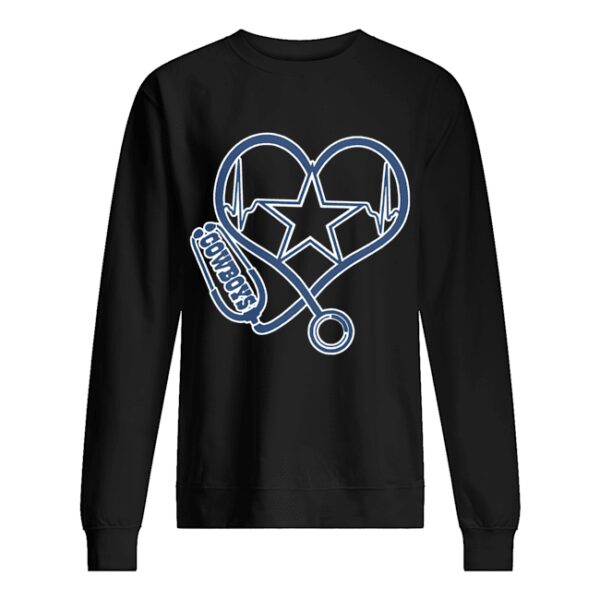 Heartbeat Nurse Love Dallas Cowboy shirt