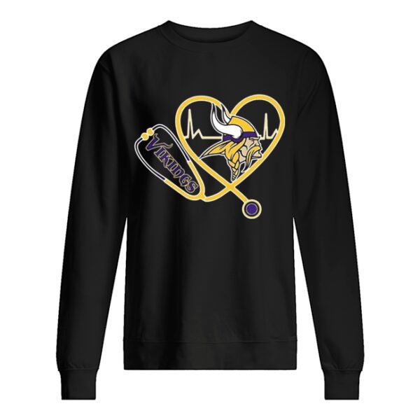 Heartbeat Nurse Love Minnesota Vikings shirt