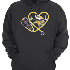 Heartbeat Nurse Love Minnesota Vikings shirt 2 Heartbeat Nurse Love Minnesota Vikings shirt 3