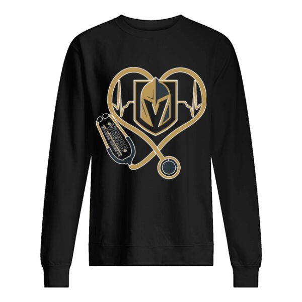 Heartbeat Nurse Love Vegas Golden Knights shirt