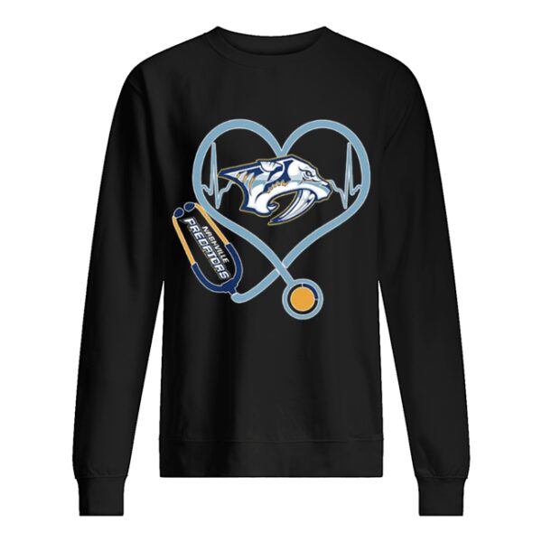 Heartbeat Nurse Nashville Predators shirt