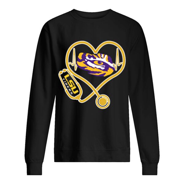 Heartbeat Nurse love LSU Tigers shirt