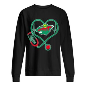 Heartbeat nurse love Minnesota Wild shirt
