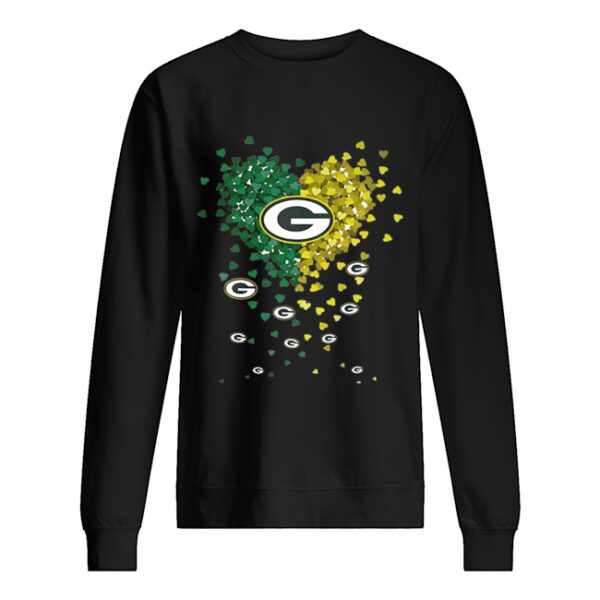 Hearts Green Bay Packers Logo shirt