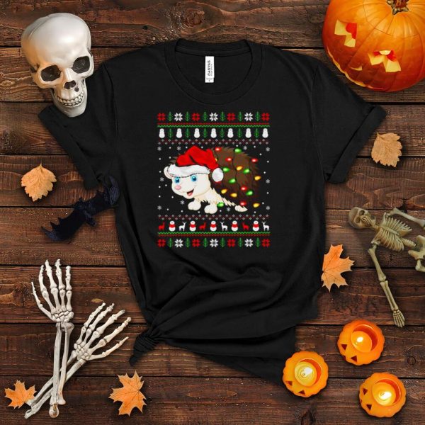 Hedgehogs Xmas Lighting Santa Ugly Hedgehog Christmas Shirt