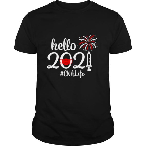 Hello 2021 CNA Life Face Mask Christmas shirt