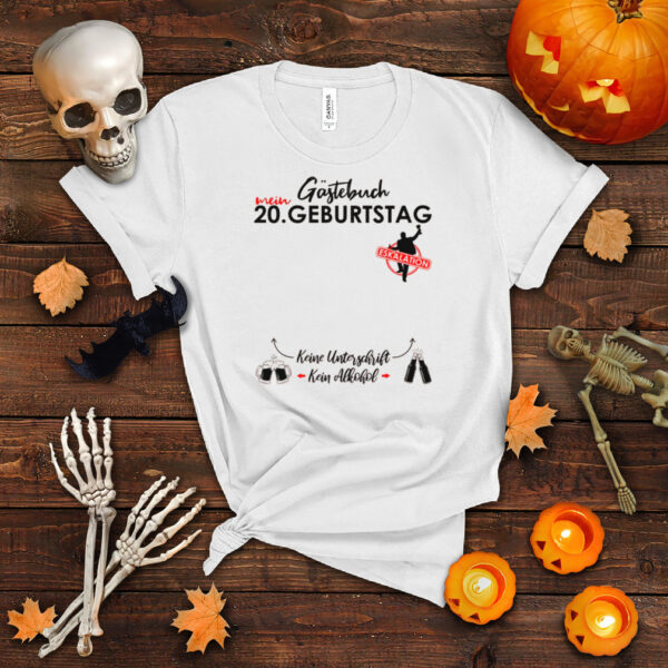 Herren 20 Geburtstag Manner Junge Party Eskalation Gastebuch Shirt