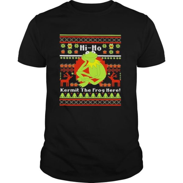 Hi Ho Kermit The Frog Here Christmas shirt