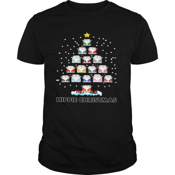 Hippie Bus Tree Christmas shirt