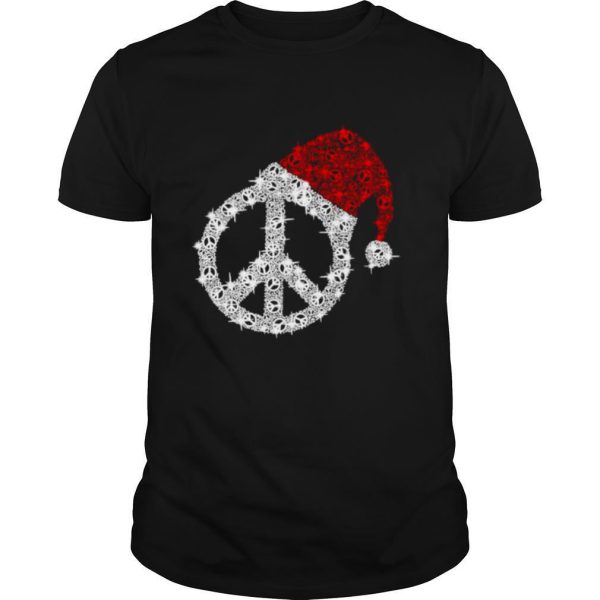 Hippie diamond hat Merry Christmas shirt